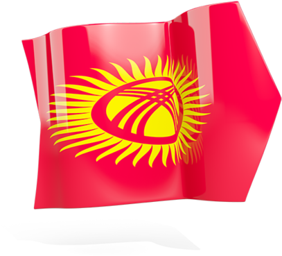 Kyrgyzstan Flag Waving PNG