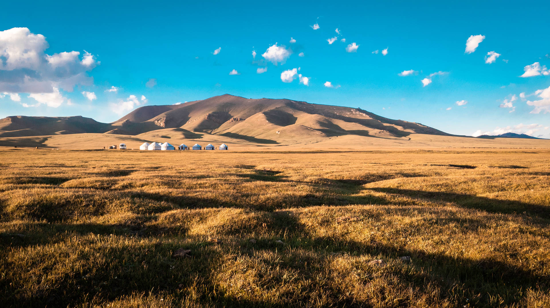 Kyrgyzstan Grasslands And Mountains