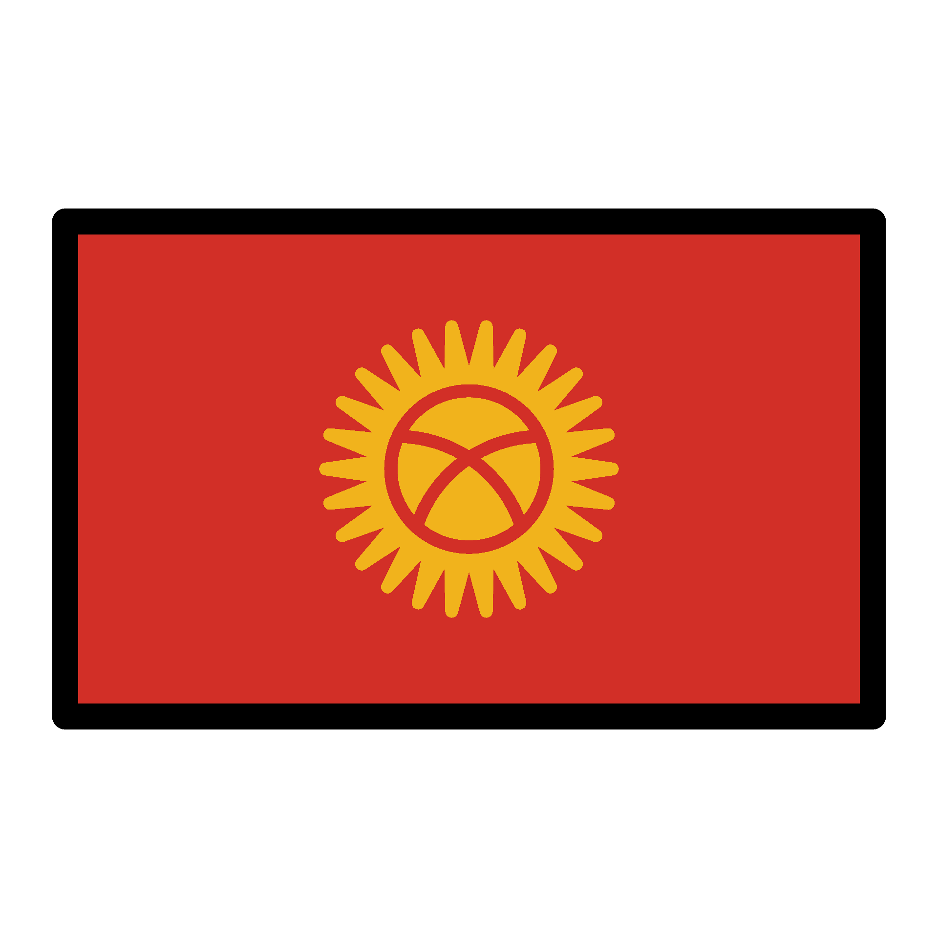 Kyrgyzstan National Flag PNG