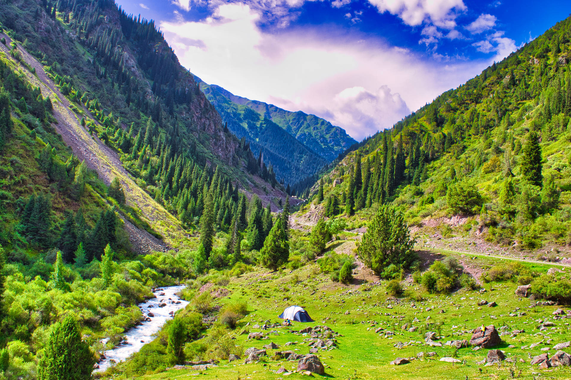 Download Kyrgyzstan Nature Landscape Wallpaper 