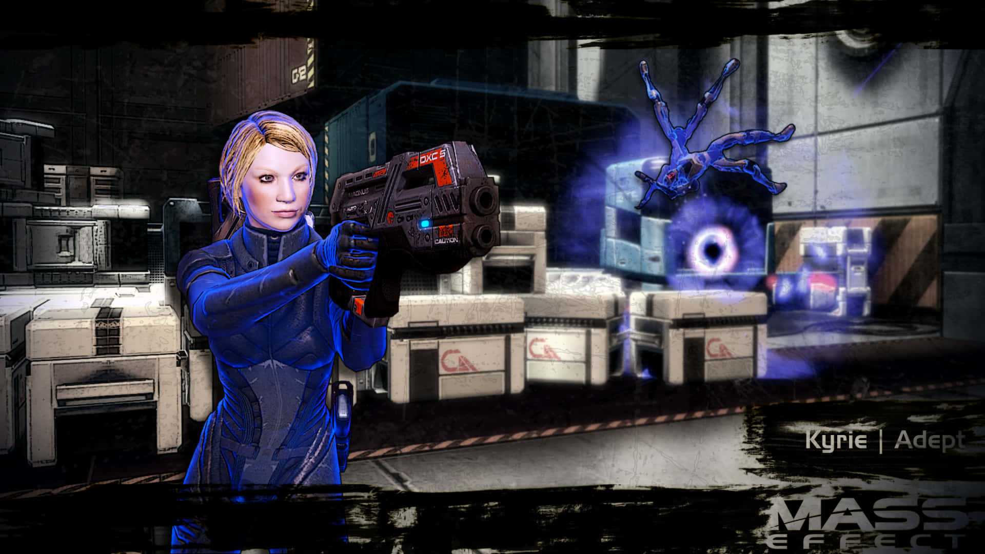 Kyrie,un Abile Nel Mass Effect 3 Sfondo