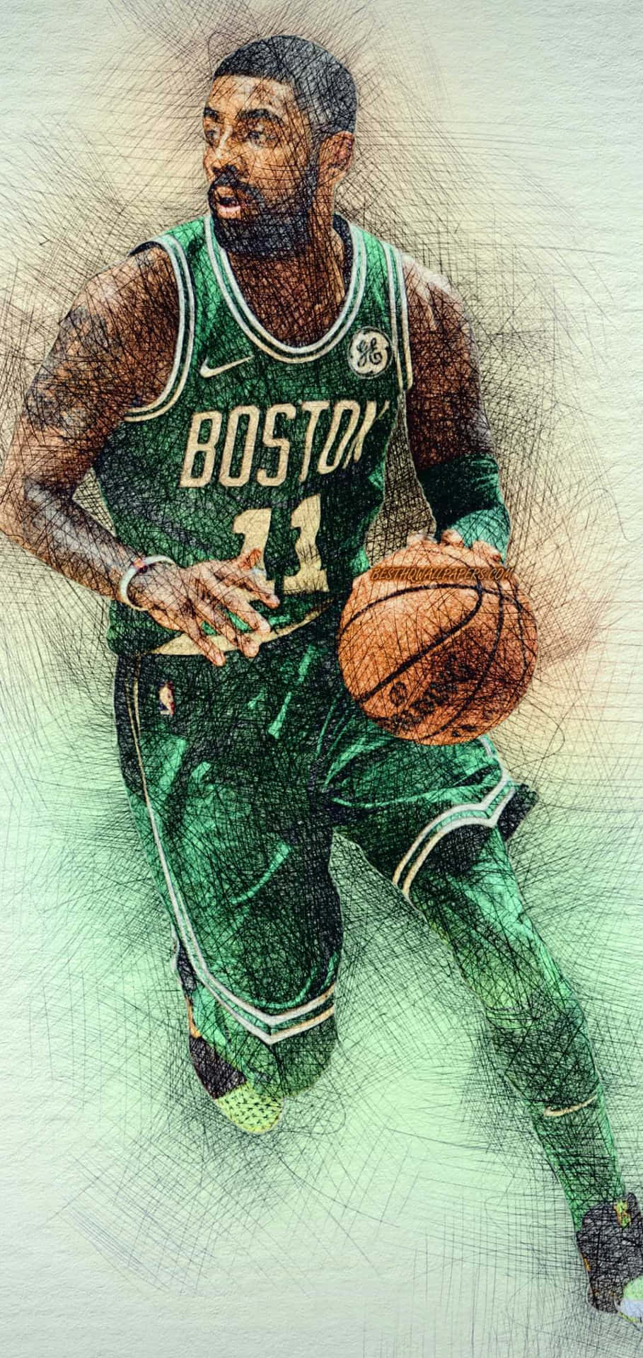 "Kyrie Irving and his signature-edition iPhone" Wallpaper