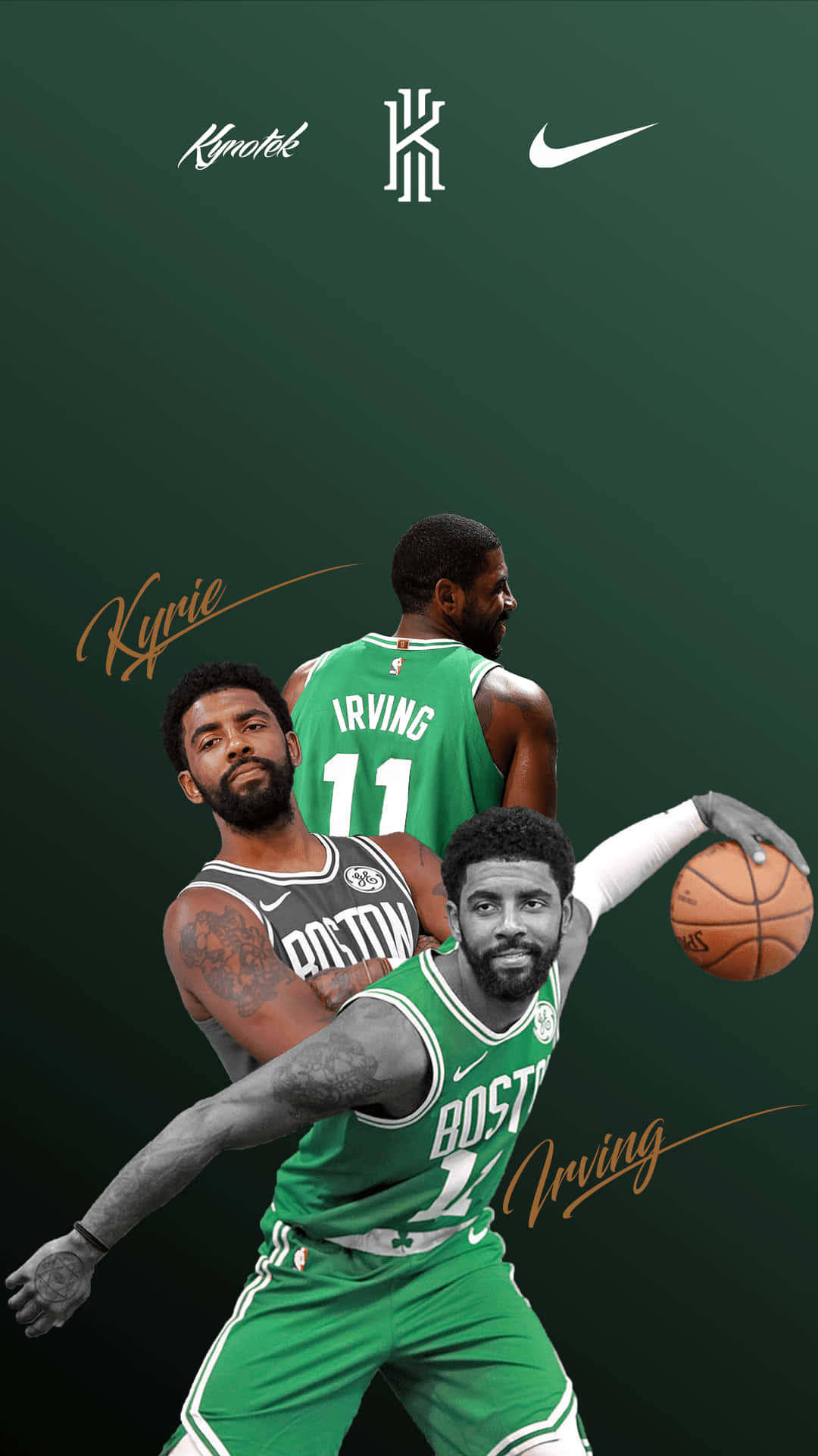 Stay connected with Kyrie’s iphone Wallpaper