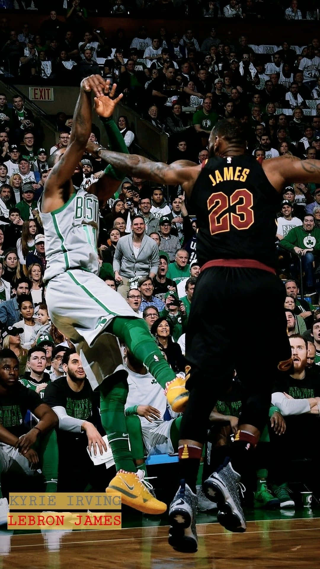 Kyrie Irving holding the latest iPhone Wallpaper