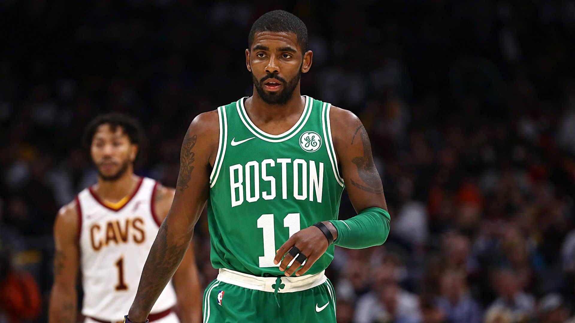 Kyrie Irving Boston And Cavaliers Wallpaper
