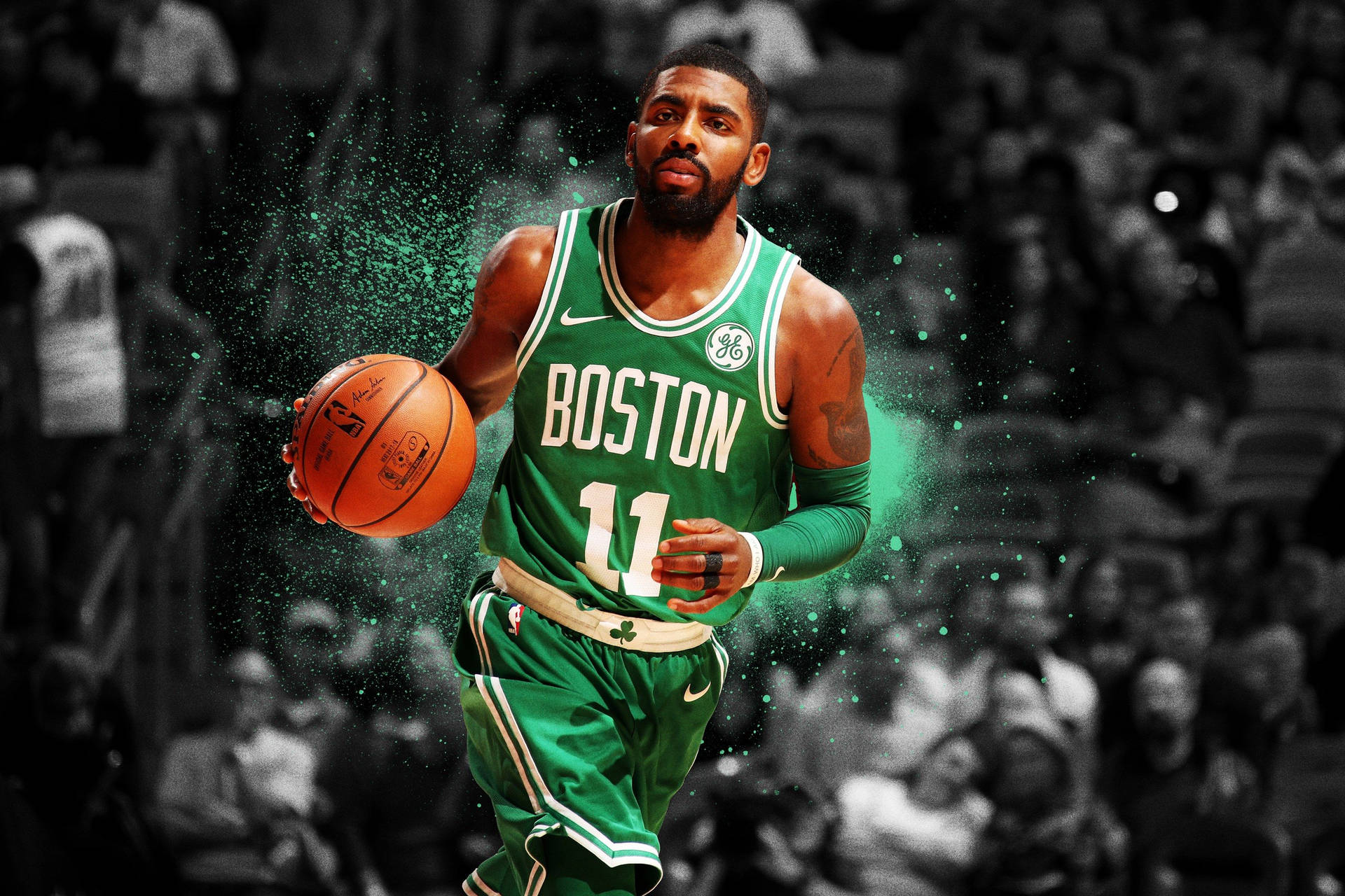 Kyrie Irving Boston Celtics Number Eleven Wallpaper