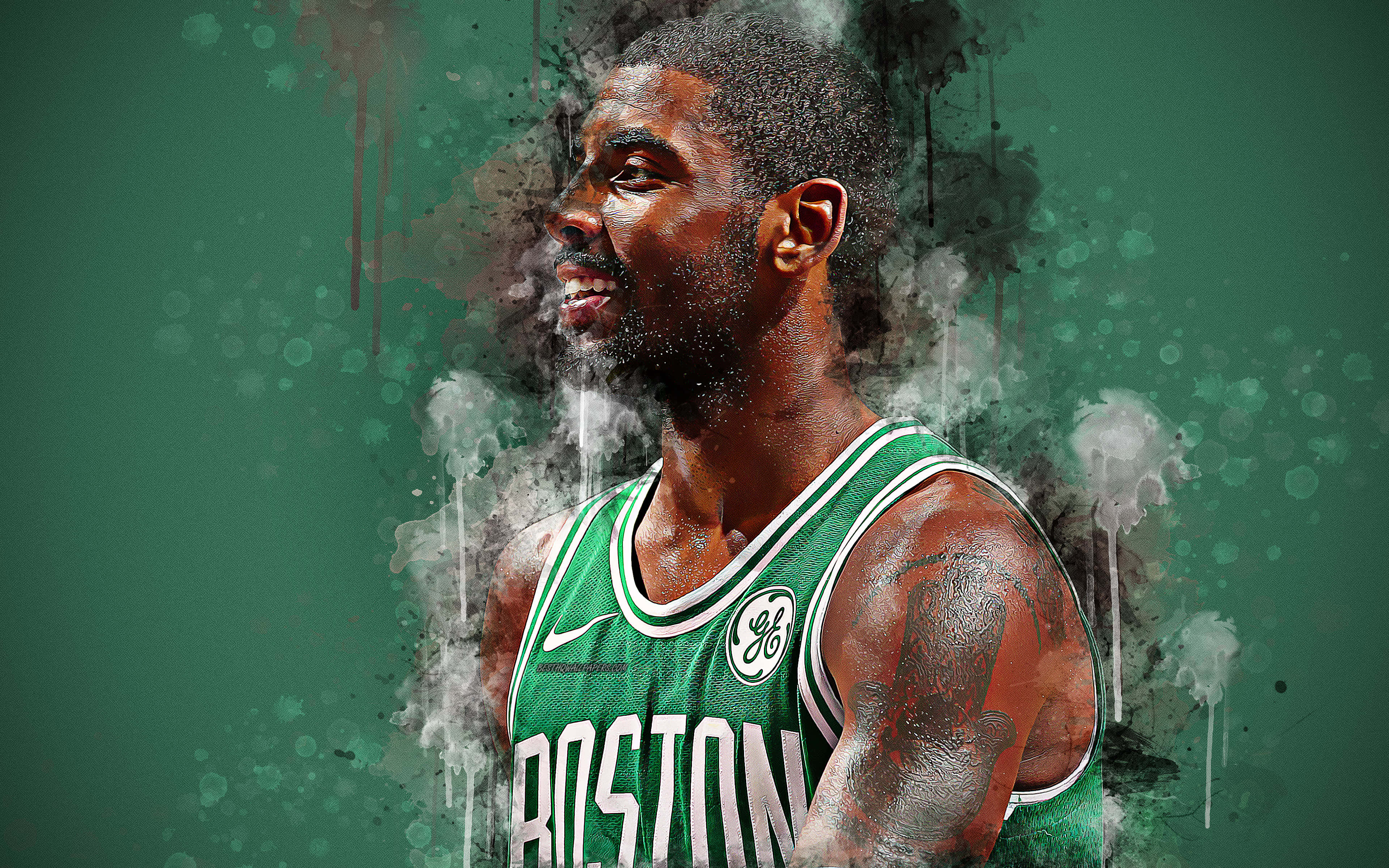 Kyrie Irving Showing His Cool Side Wallpaper