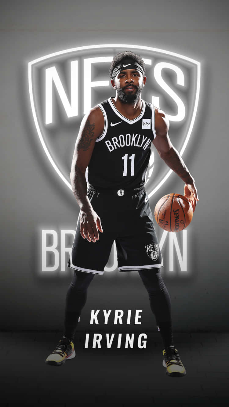 Kyrie Irving in the Brooklyn Nets jersey. Wallpaper