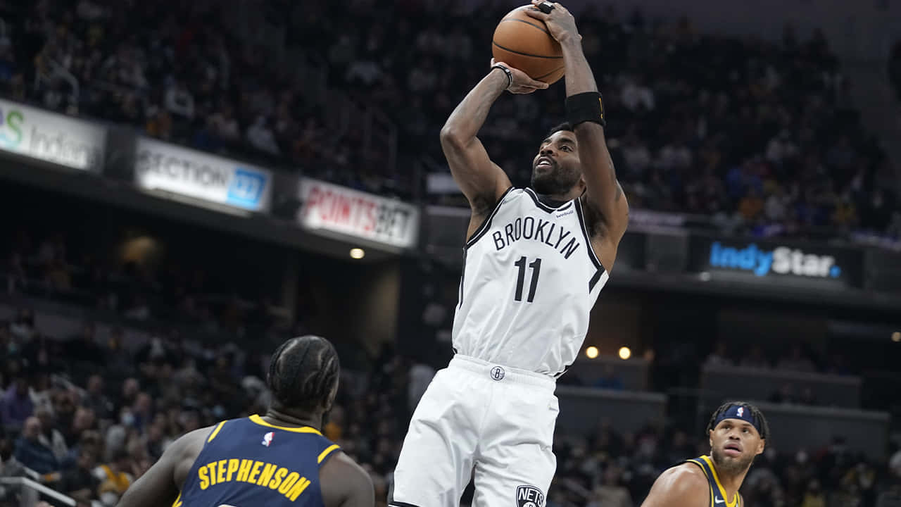 Billede NBA All-Star Kyrie Irving Til gøre sin hjemmebane debut med Brooklyn Nets Wallpaper