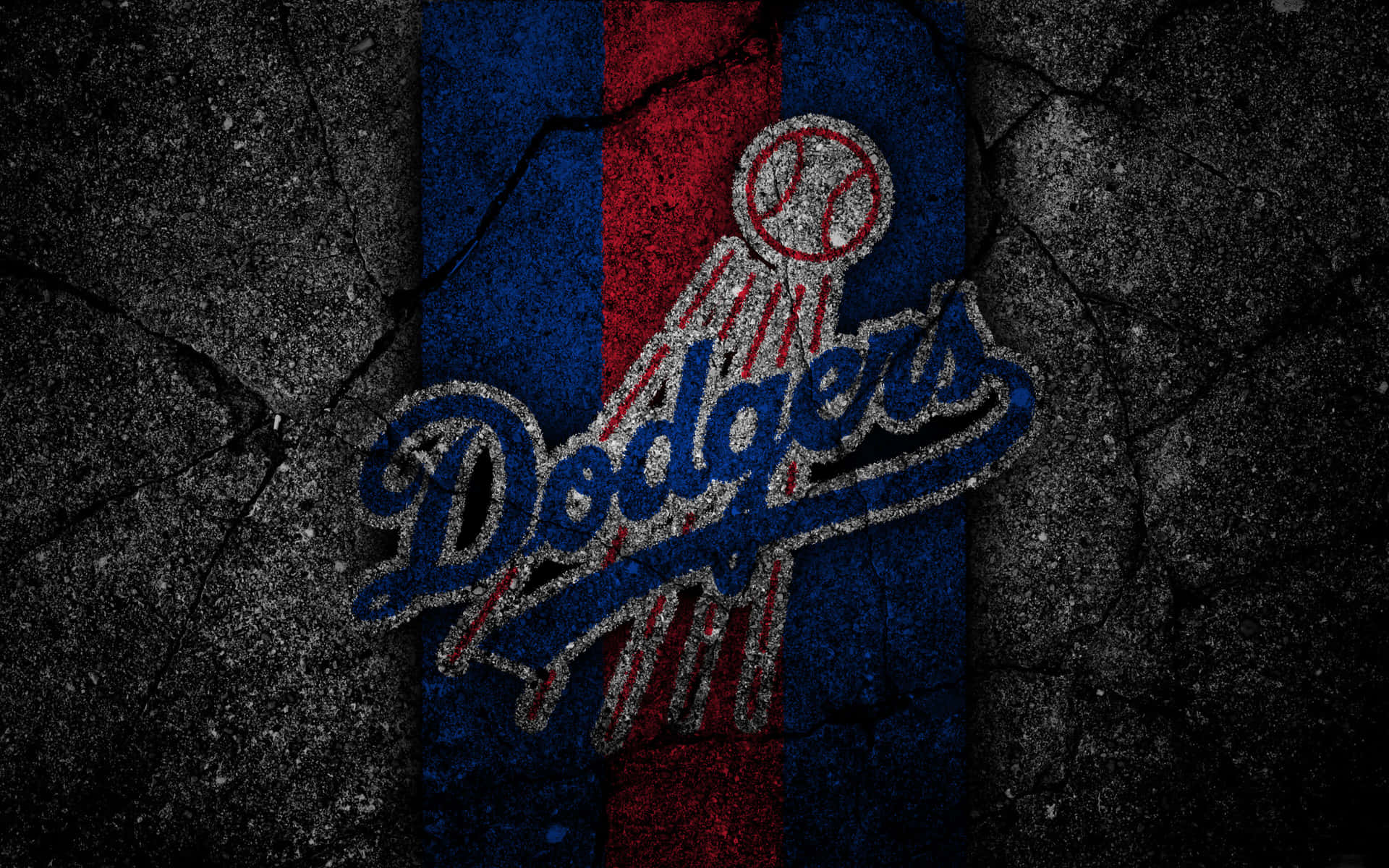 L A Dodgers Logo Op Weerbestendige Achtergrond Achtergrond