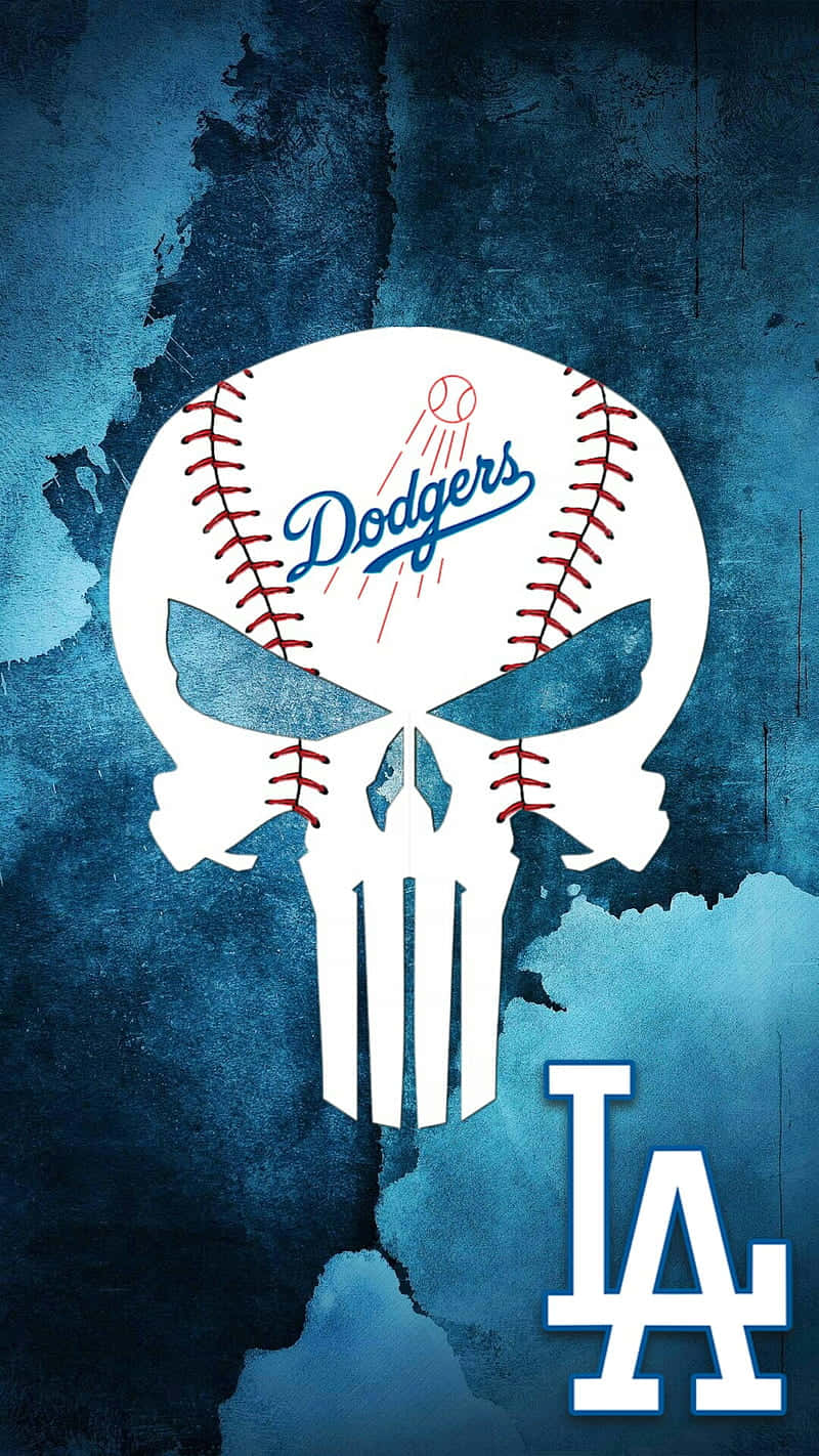 L A Dodgers Punisher Skull Wallpaper Wallpaper