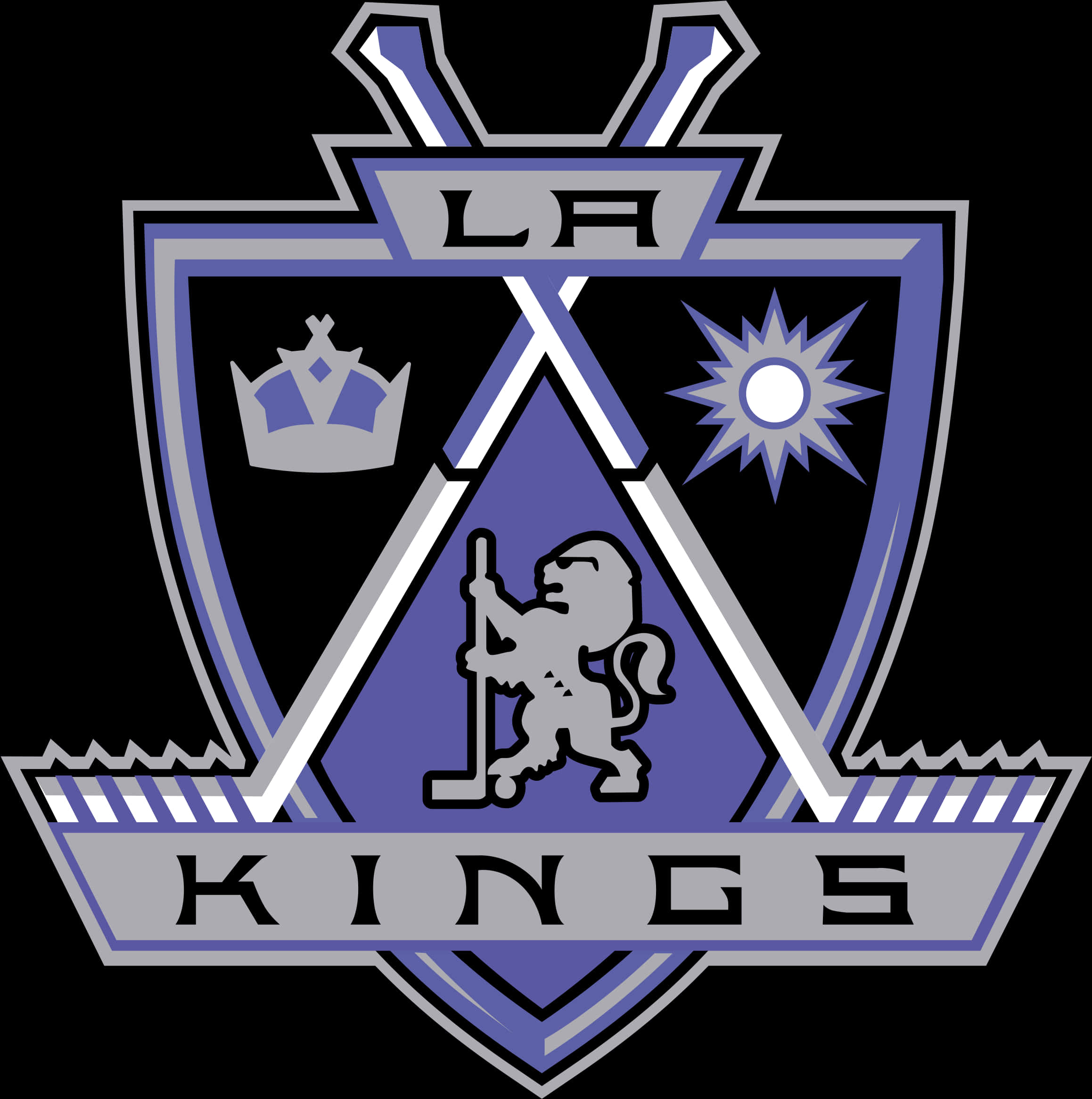 L A Kings Hockey Team Logo PNG