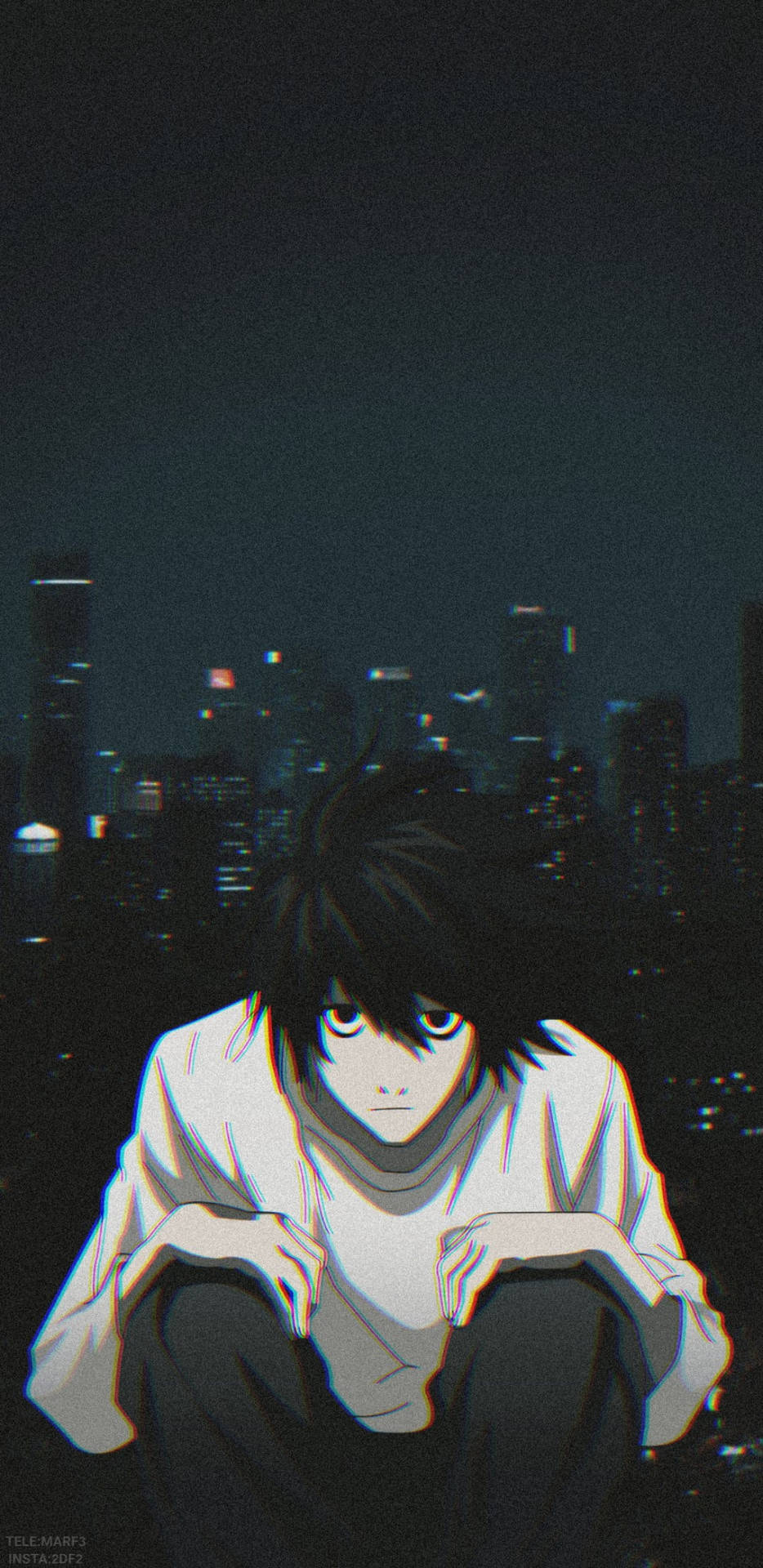 L And The City Death Note Phone Wallpaper