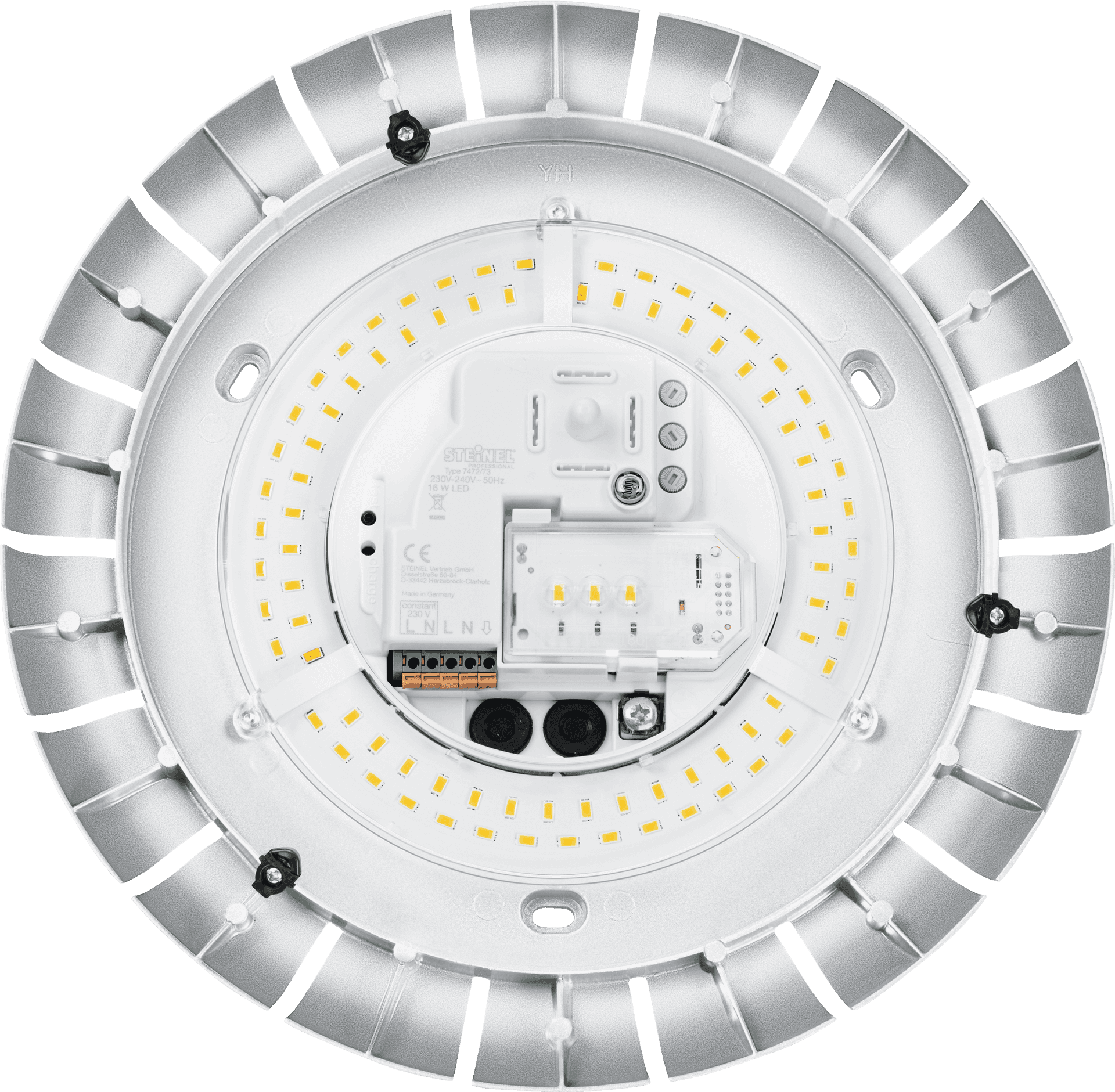 L E D Ceiling Light Component View PNG