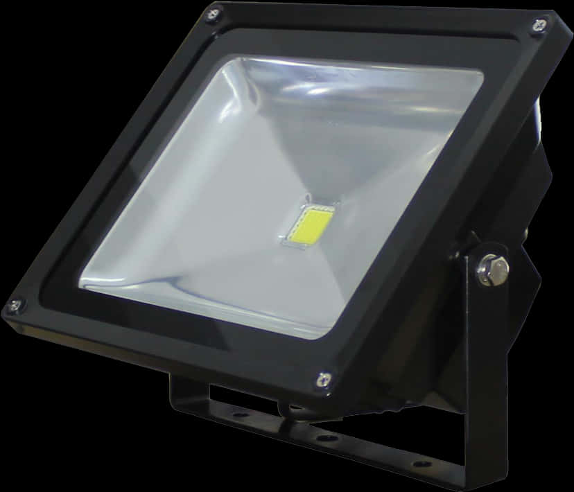 L E D Floodlight Black Housing PNG