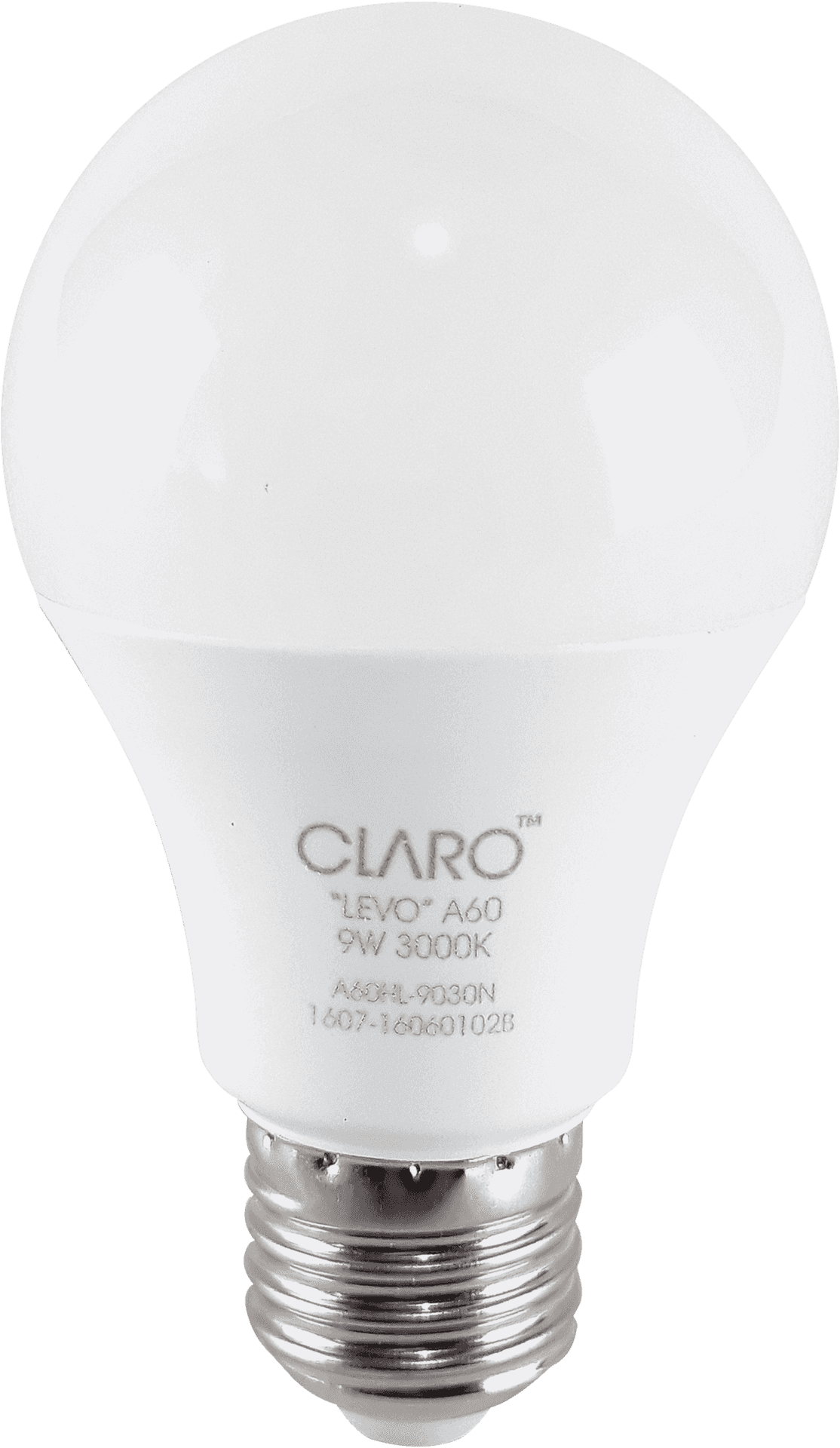 L E D Light Bulb Claro9 W3000 K PNG