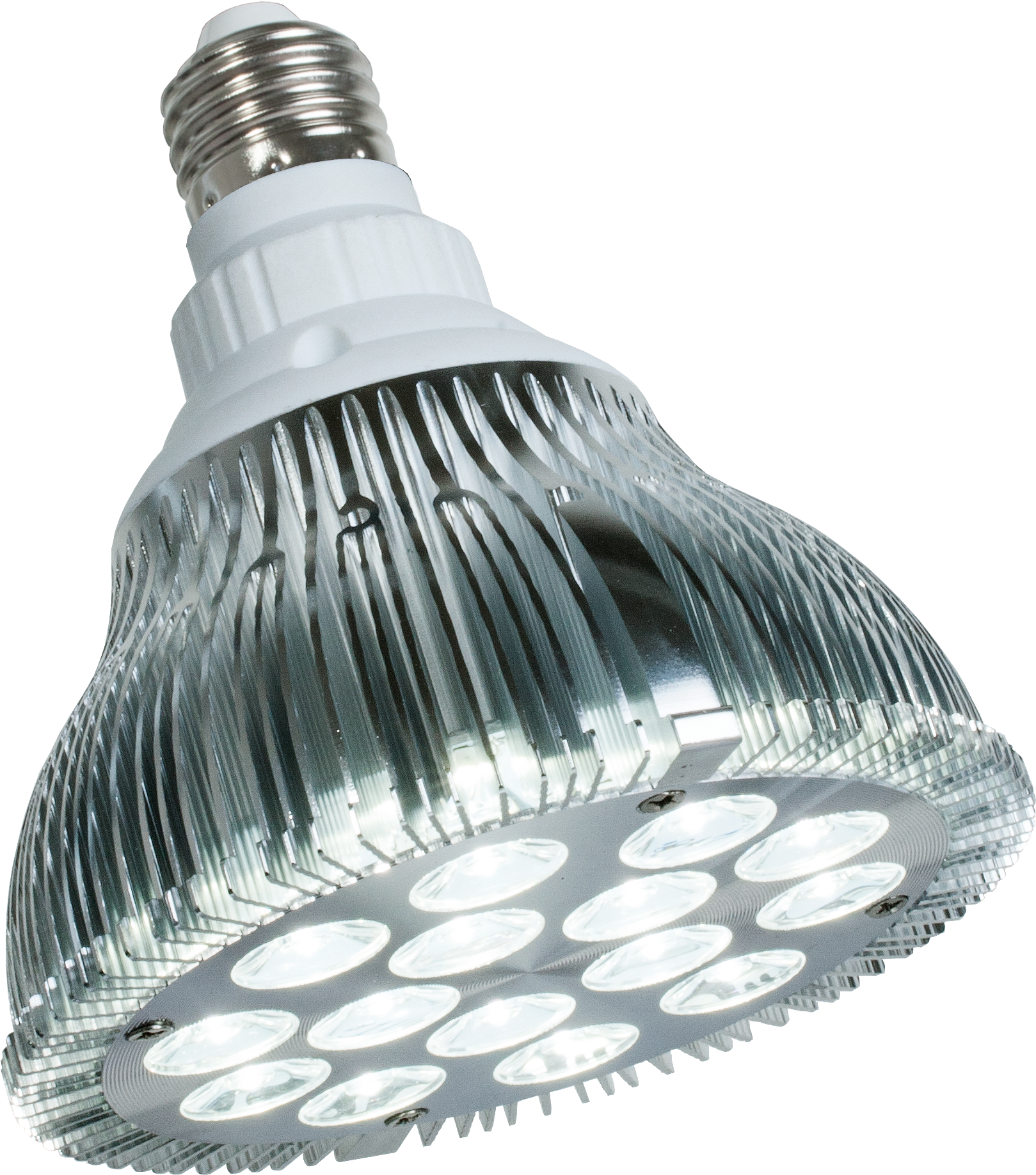 L E D Light Bulb Closeup PNG