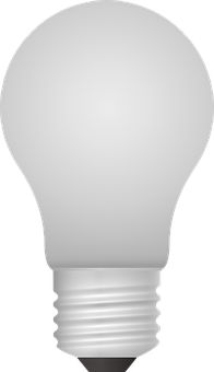 L E D Light Bulb Illumination PNG