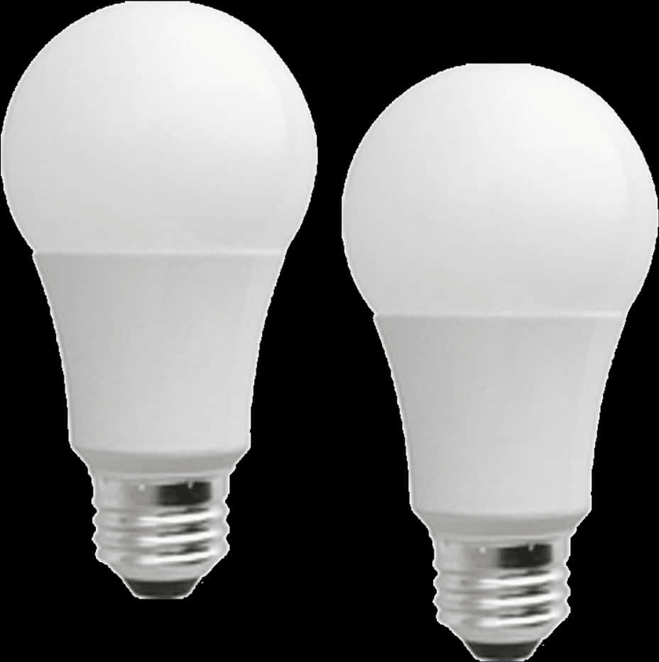 L E D Light Bulbs White Background PNG