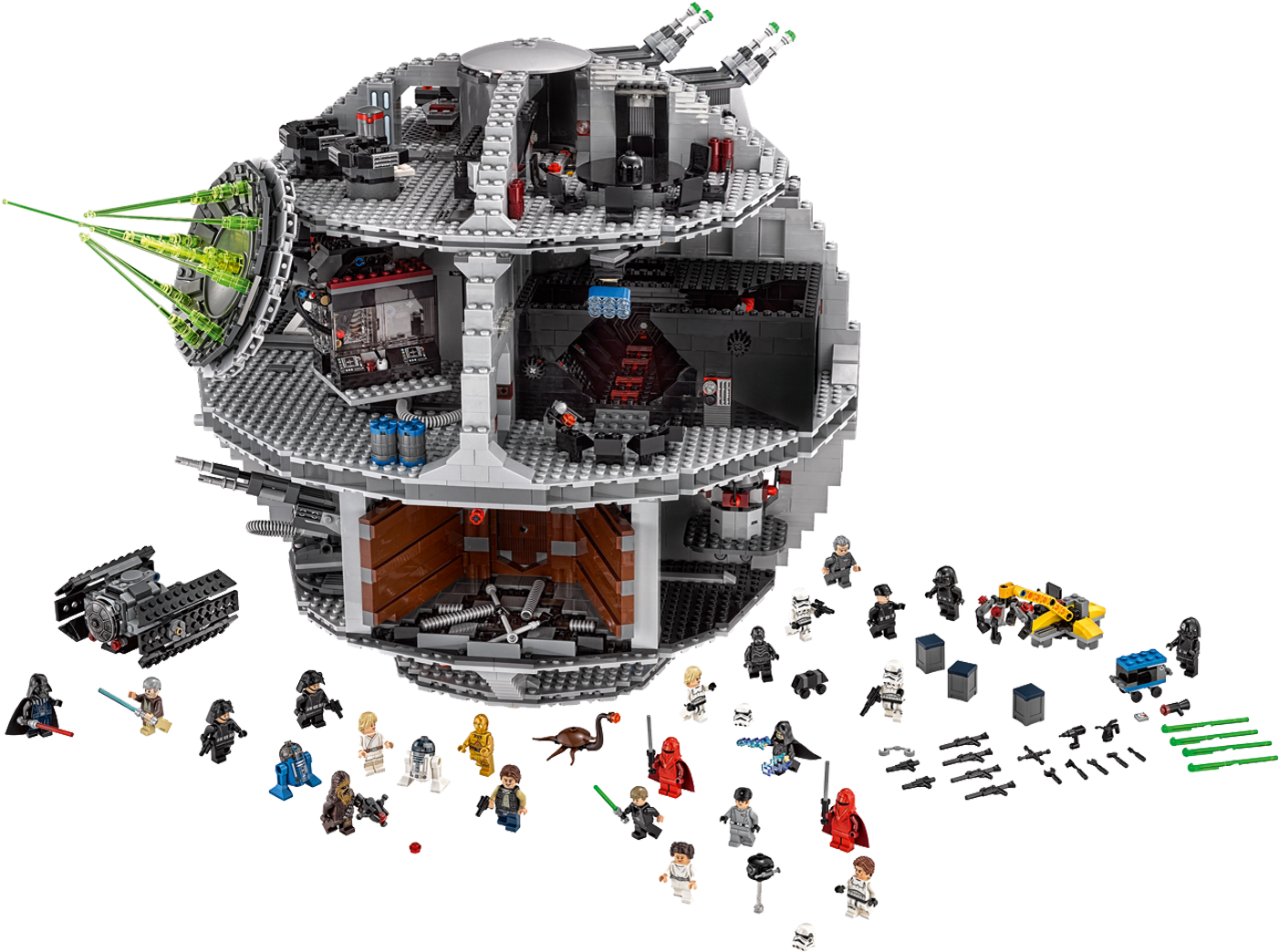 L E G O Death Star Set Exploded View PNG