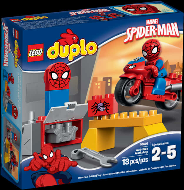 L E G O Duplo Spiderman Set Packaging PNG