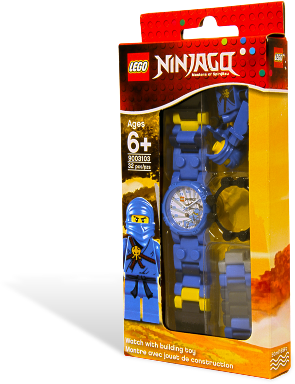 L E G O Ninjago Blue Ninja Watch Packaging PNG