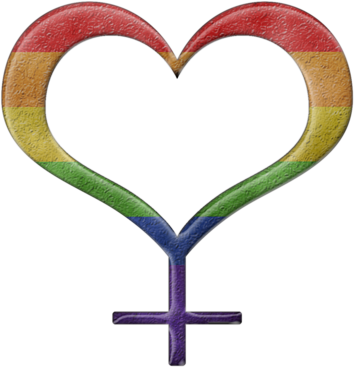 L G B T Q Lesbian Symbol Heart PNG