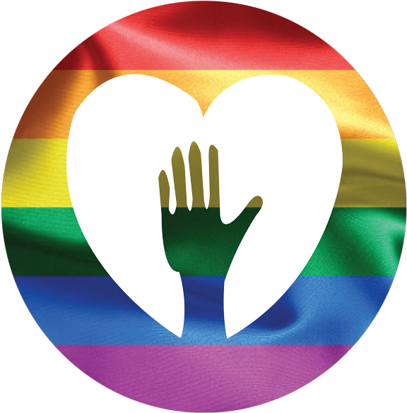 L G B T Q Rainbow Heart Silhouette PNG