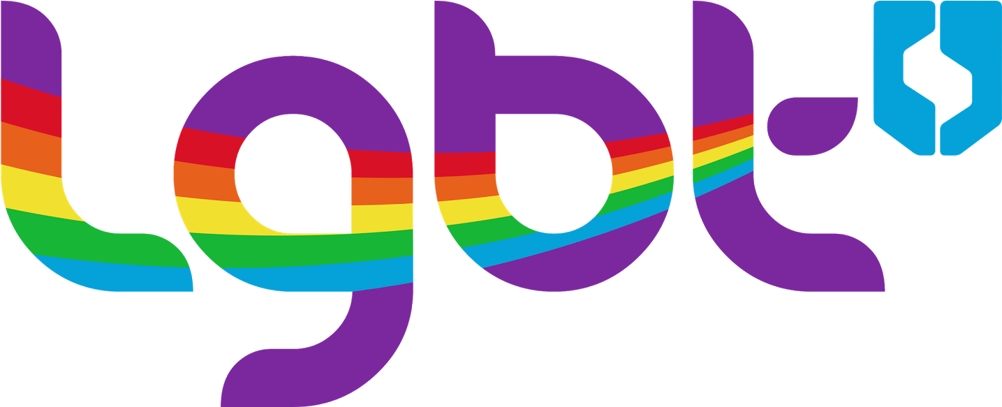 L G B T Rainbow Text Graphic PNG
