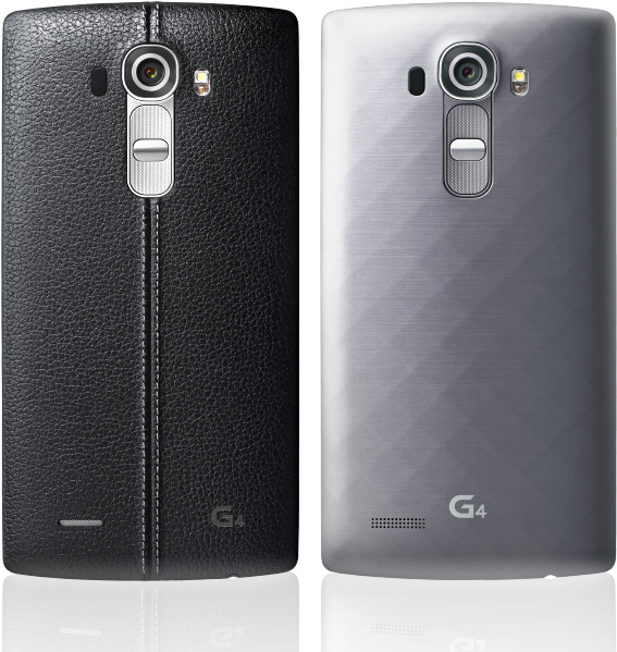 L G G4 Smartphone Back Views PNG