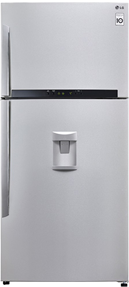 L G Stainless Steel Top Freezer Refrigerator PNG