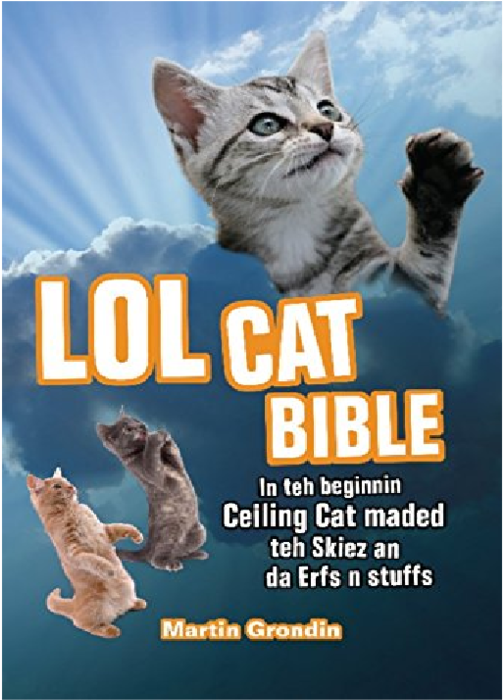 L O L Cat Bible Cover Meme PNG