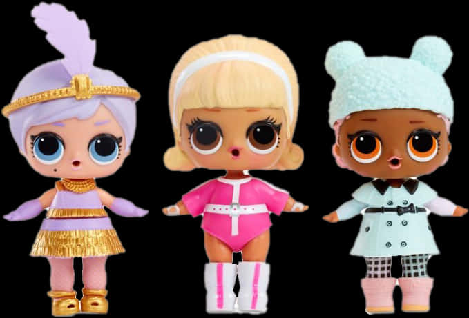 L O L Surprise Dolls Collection PNG