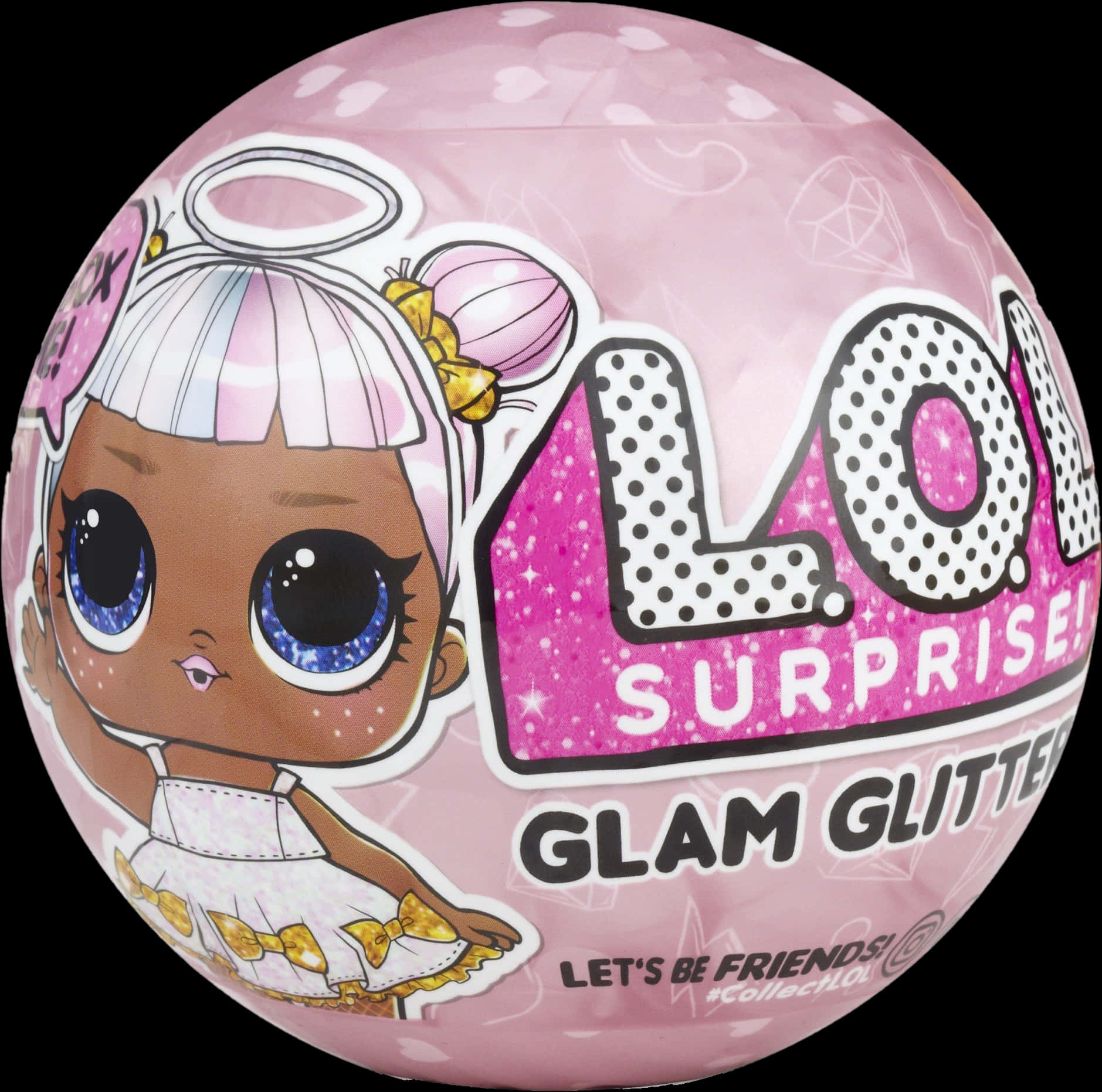 L O L Surprise Glam Glitter Ball Packaging PNG
