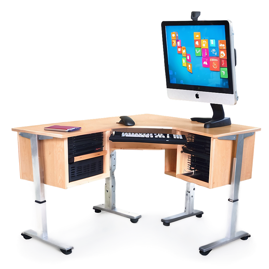 L-shaped Computer Desk Png 51 PNG
