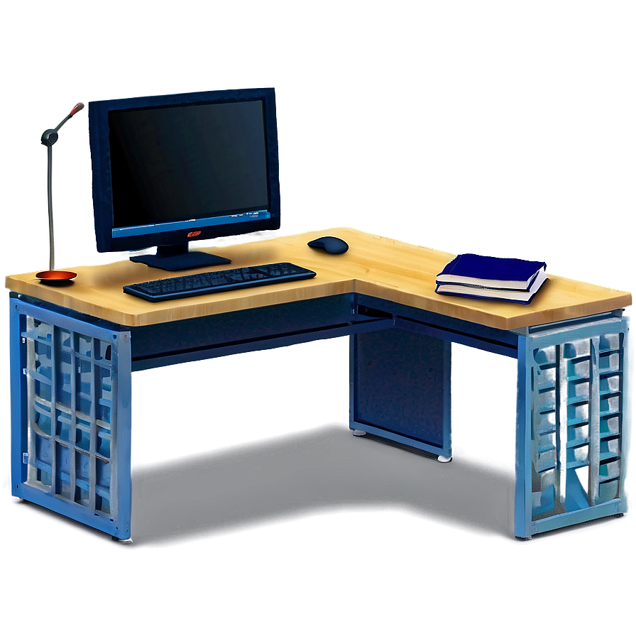 L-shaped Computer Desk Png Ufc9 PNG