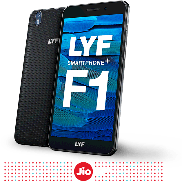 L Y F F1 Smartphone Jio Digital Life PNG