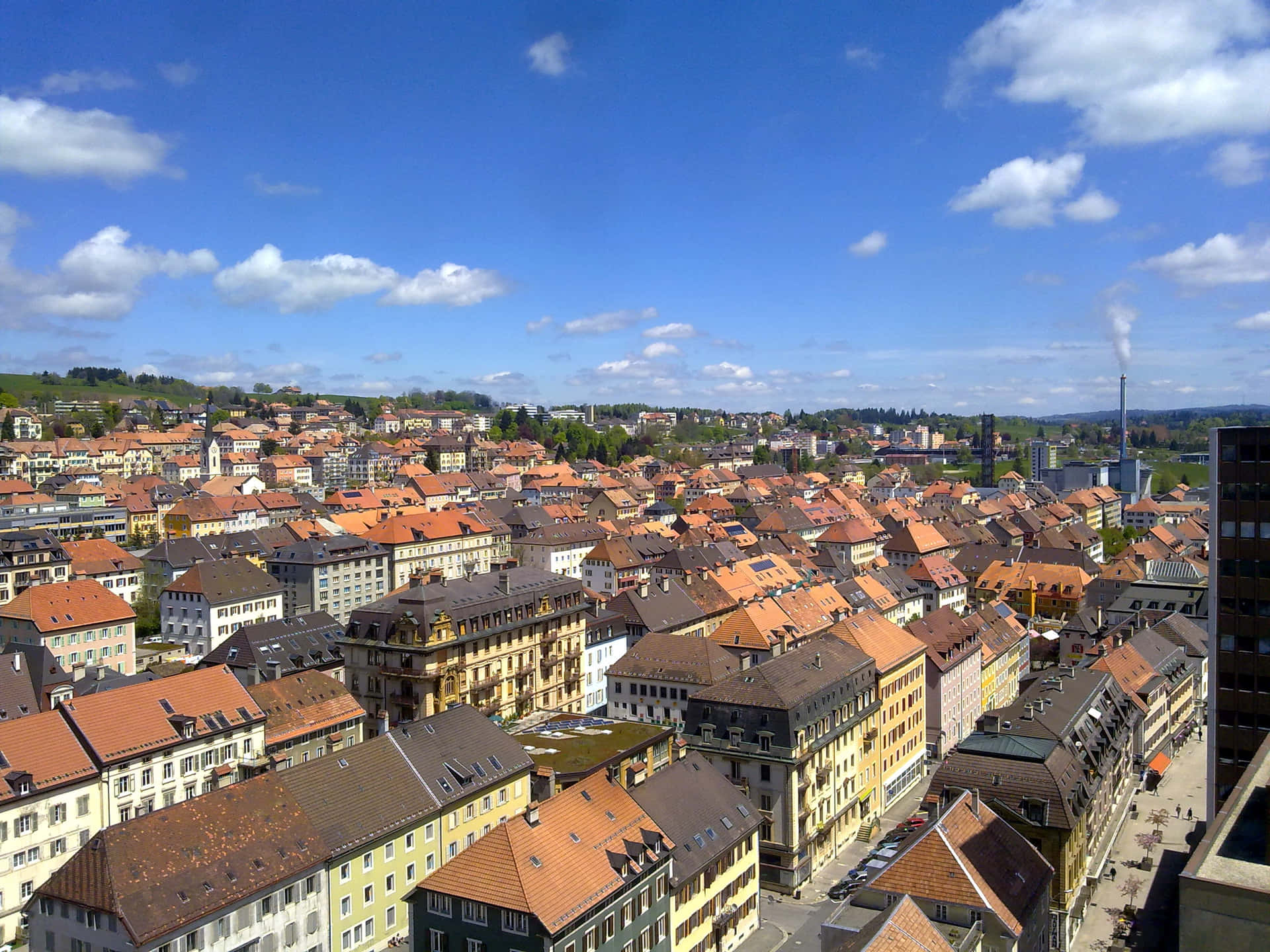 La Chaux De Fonds Cityscape Wallpaper