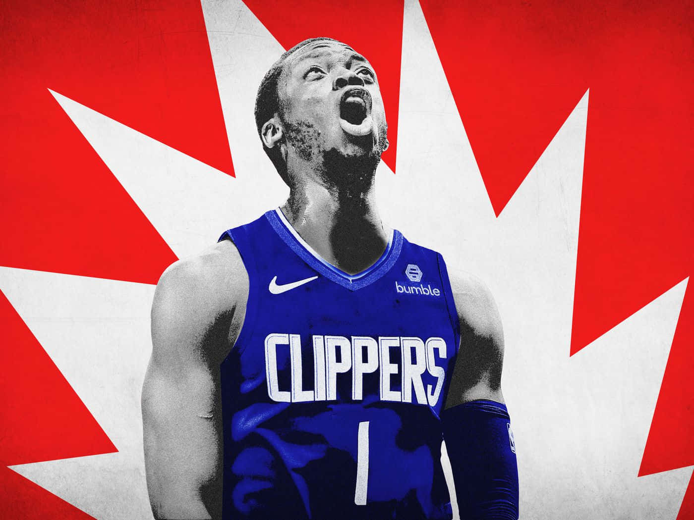 LA Clippers Athlete Reggie Jackson Digital Artwork Wallpaper