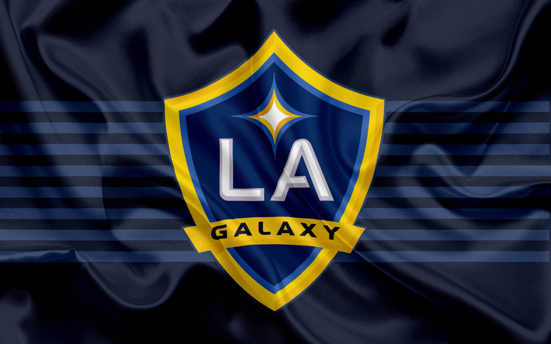 La Galaxy In Action – A Dynamic Display Of Soccer Mastery Wallpaper