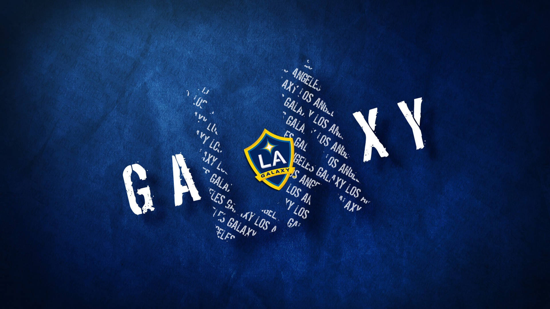 Pósterdel Logotipo Del La Galaxy Soccer. Fondo de pantalla