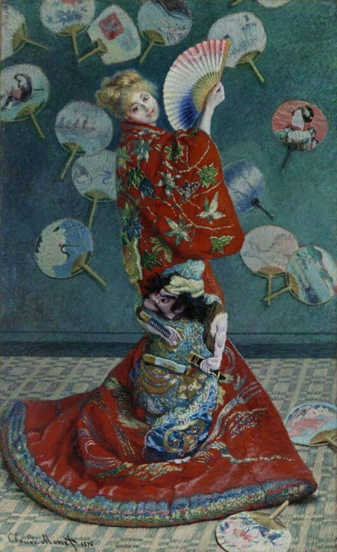 Denjapanska Kvinnan Av Claude Monet. Wallpaper