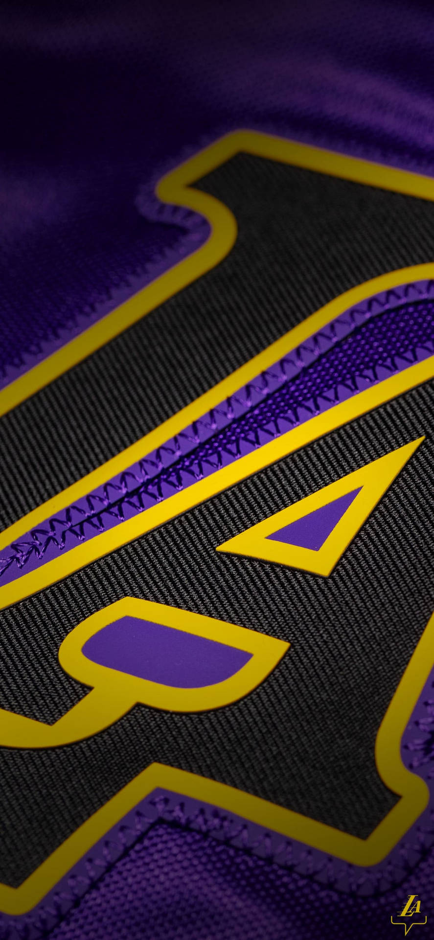 Bright and Shiny Lakers Uniform Wallpaper