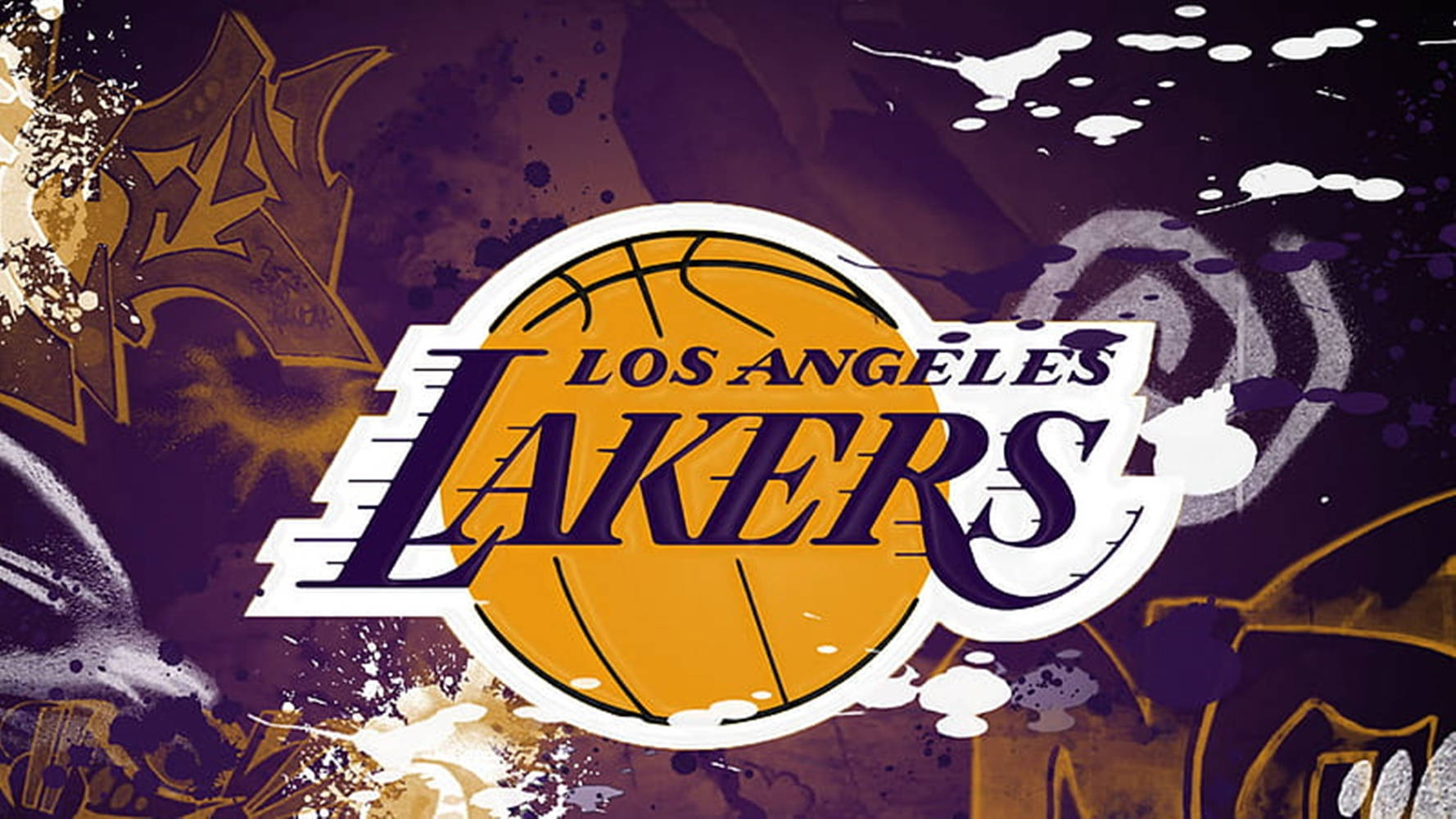 La Lakers Logo Pattern Design Wallpaper