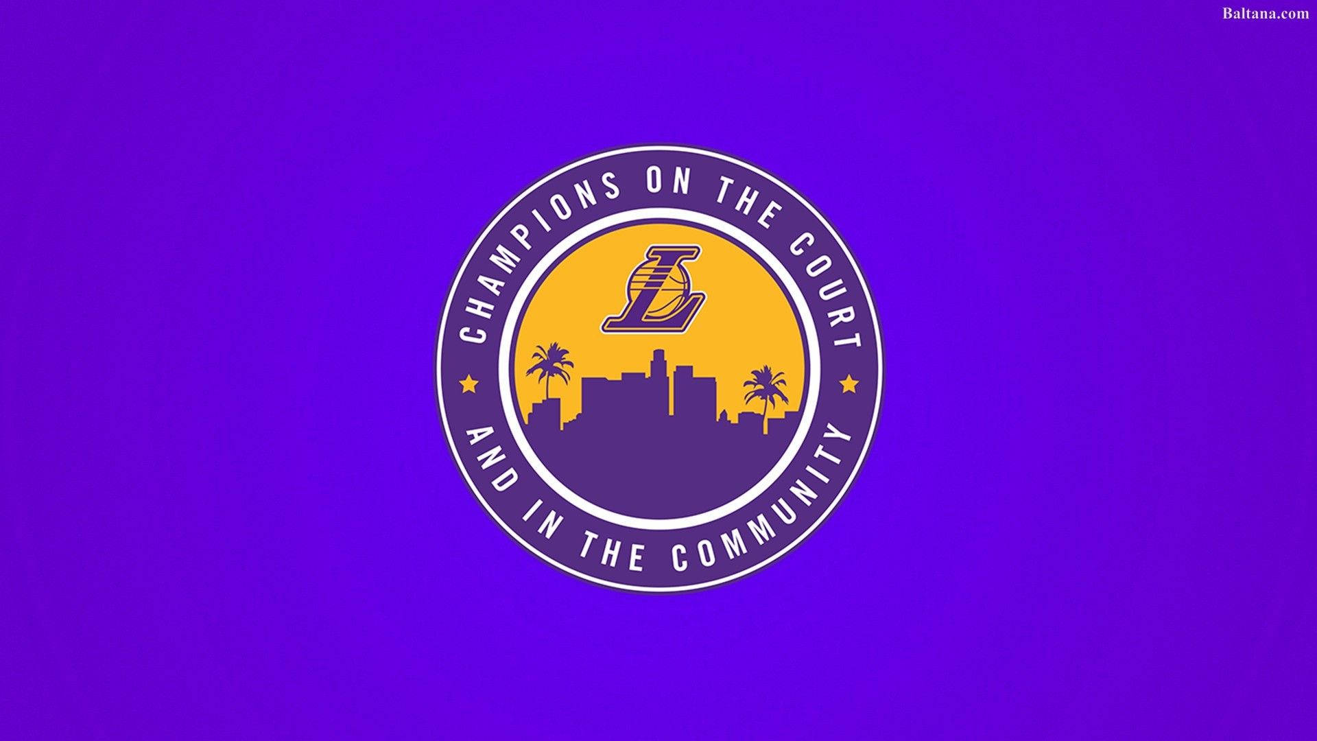 The Historic Logo of the Los Angeles Lakers Basketball Team Wallpaper
