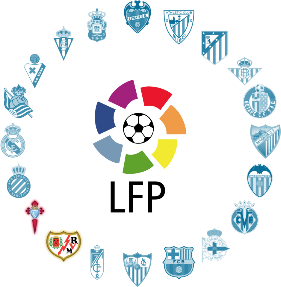 La Liga Clubs Logosand L F P Emblem PNG
