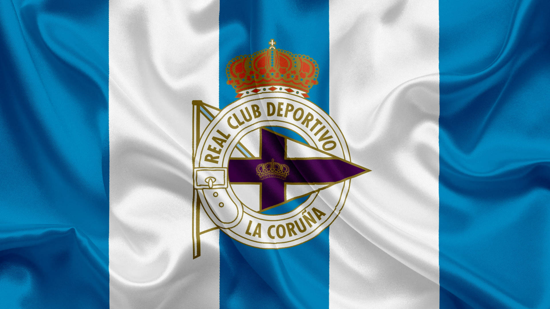 Bandiera Della Liga Deportivo La Coruña Sfondo