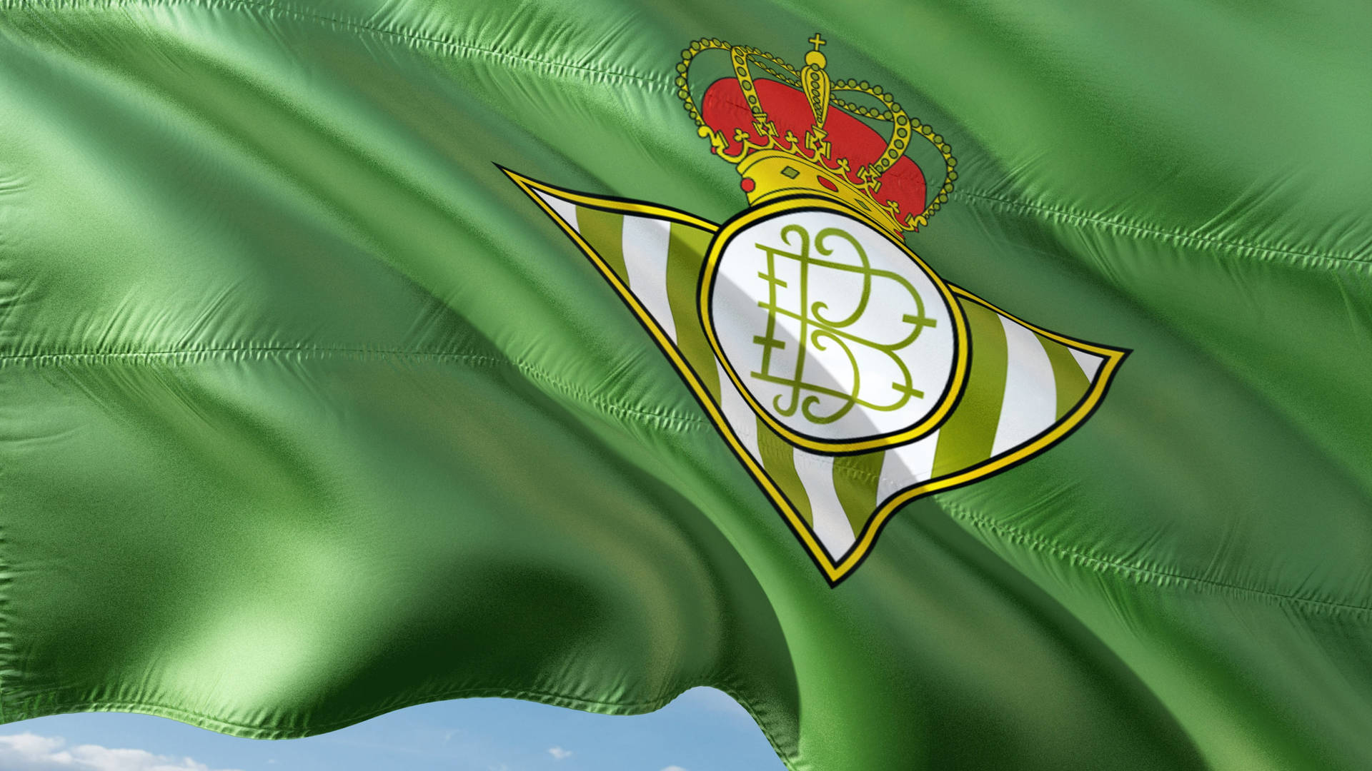 Laliga Bandeira Do Real Betis Balompié. Papel de Parede