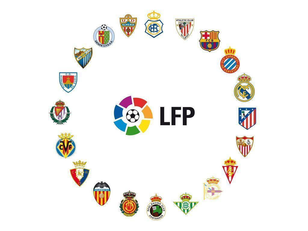 La Liga Teams Logo Wallpaper