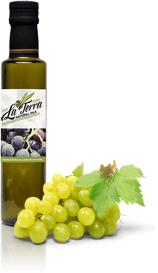 La Terra Natural Oils Bottleand Grapes PNG